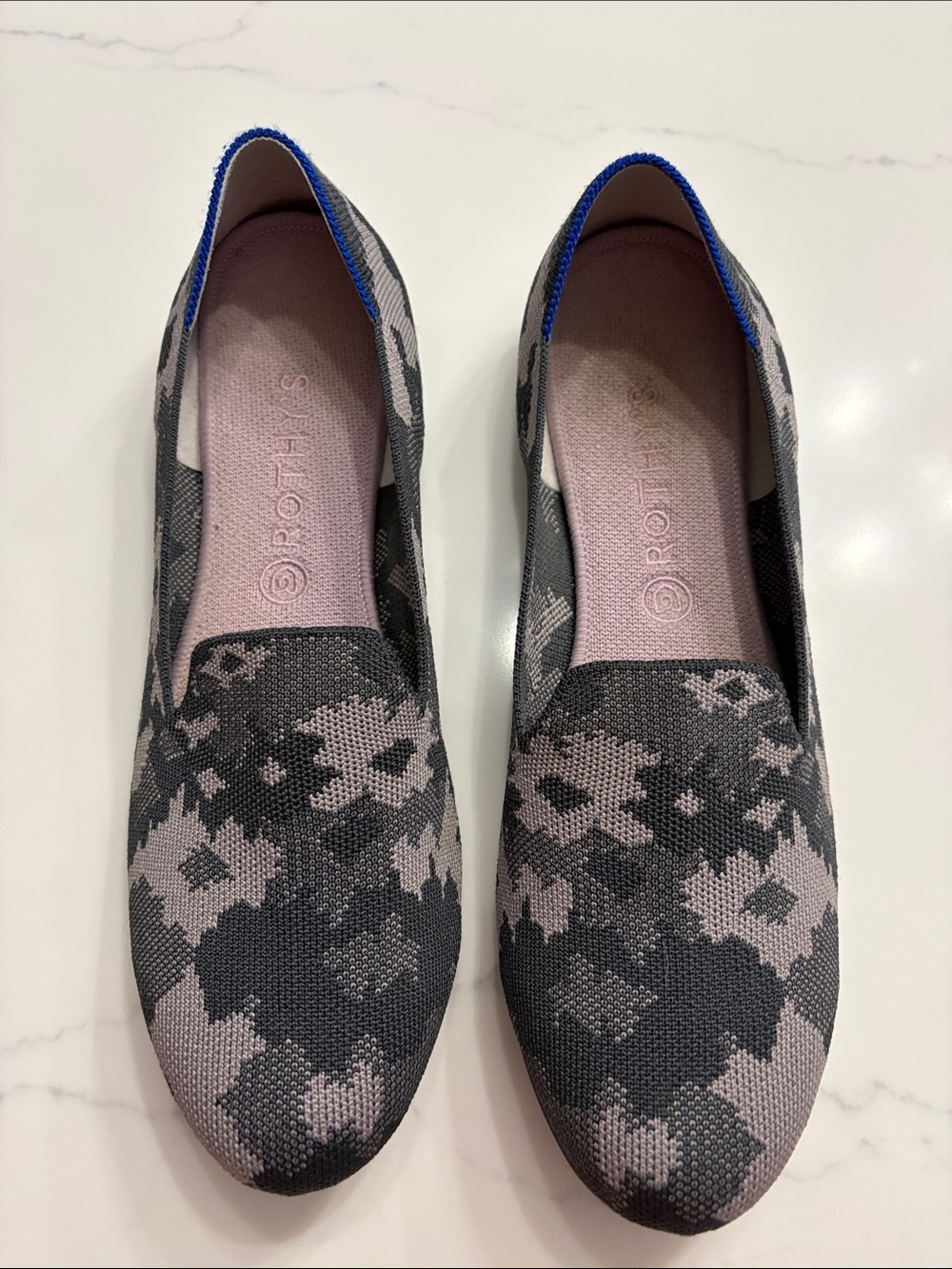 Rothys Grey Camo Loafer